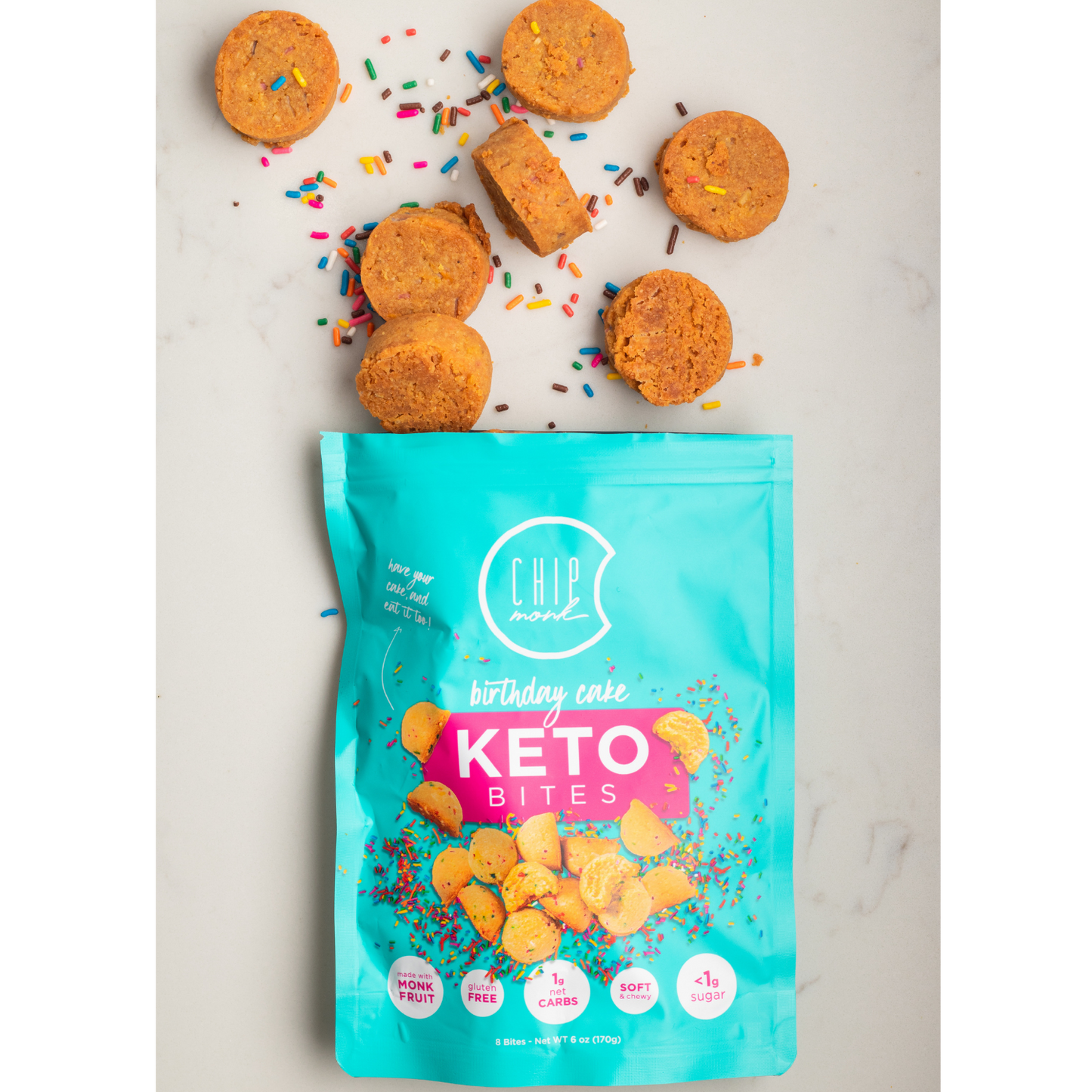 Birthday Cake Keto Cookie Bites