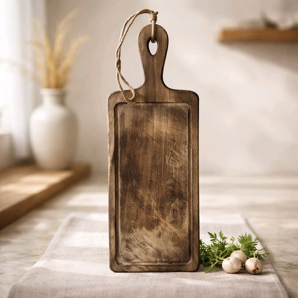Dark Wood Chopping Tray