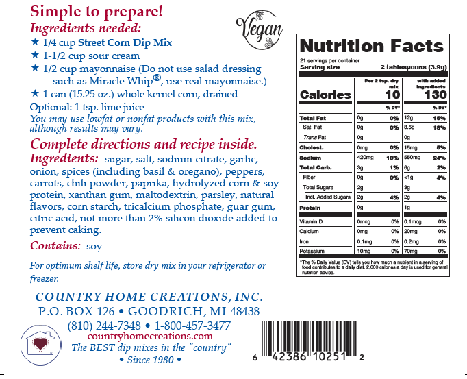 Country Home Creations - Street Corn Dip Mix