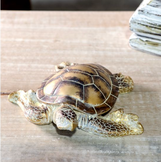 10.6" GOLD SEA TURTLE