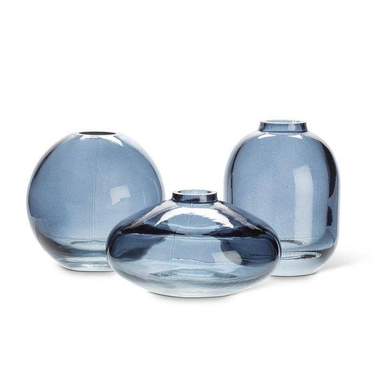 Small Bud Vase-Dark Blue-3 Assorted-3"H