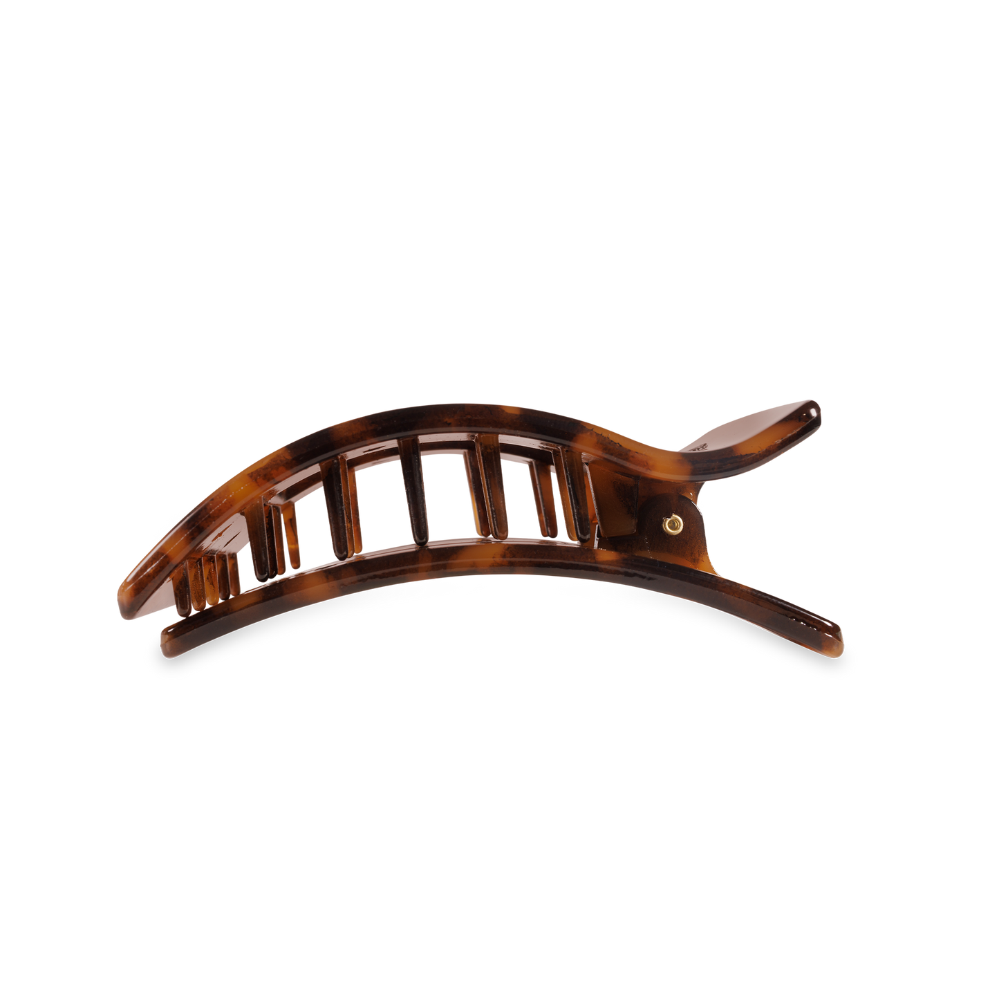 Flat Rectangle Hair Clip | Tortoise