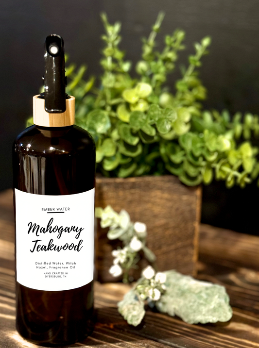 Ember Water - Mahogany Teakwood  Room + Linen Spray