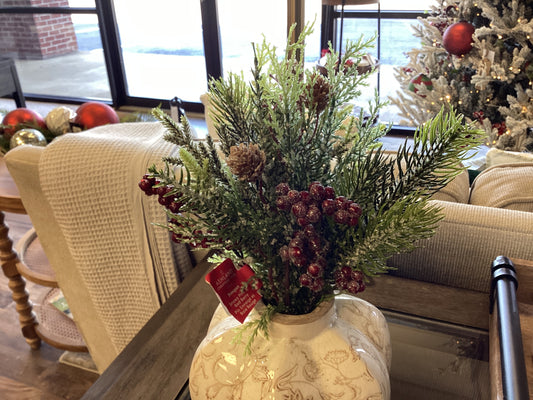 Snowy Pine Bouquet