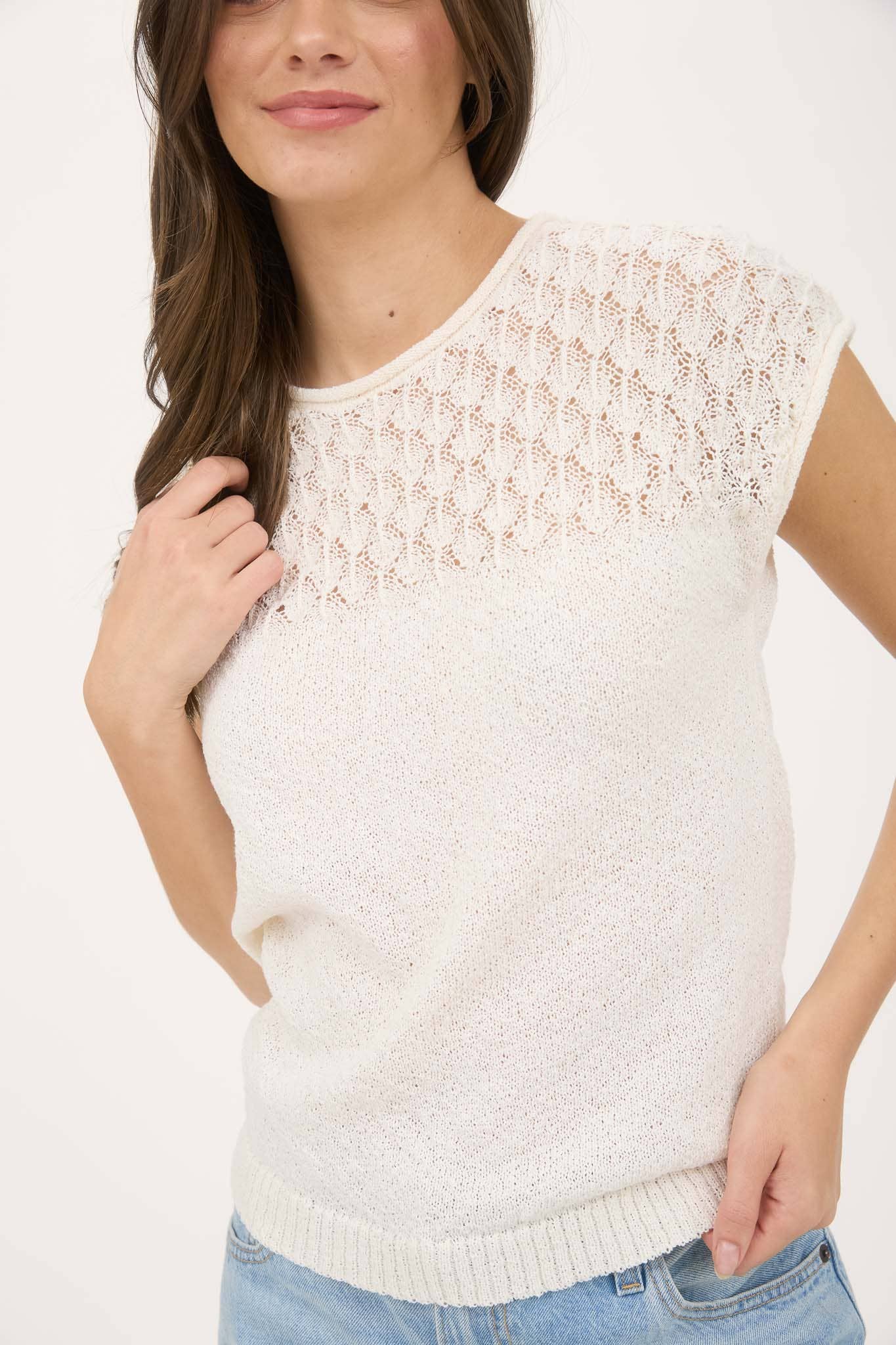 Eyelet Sweater