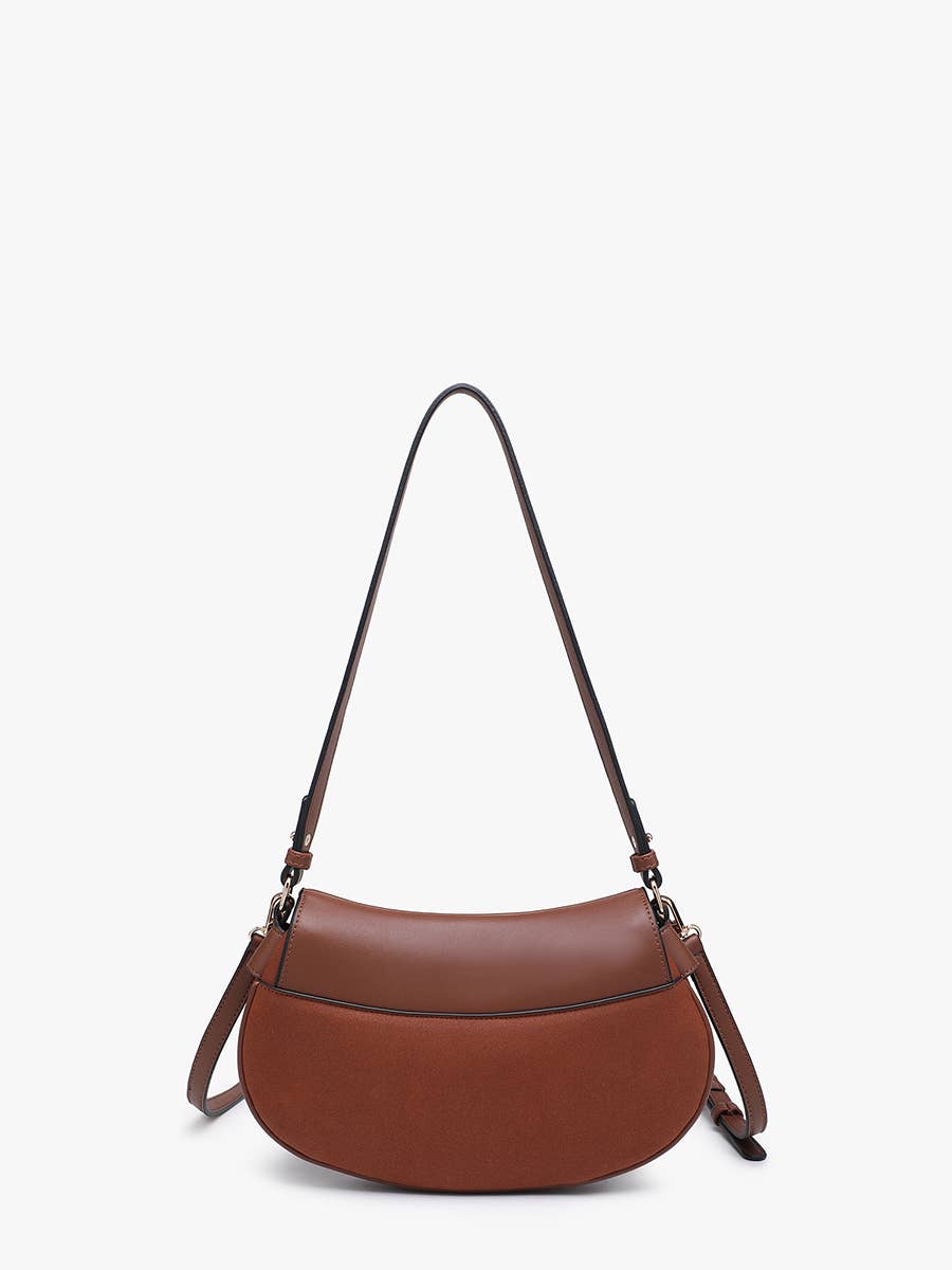 Jen & Co. - Quinn Faux Suede Shoulder Bag w/ Push Lock | M2850