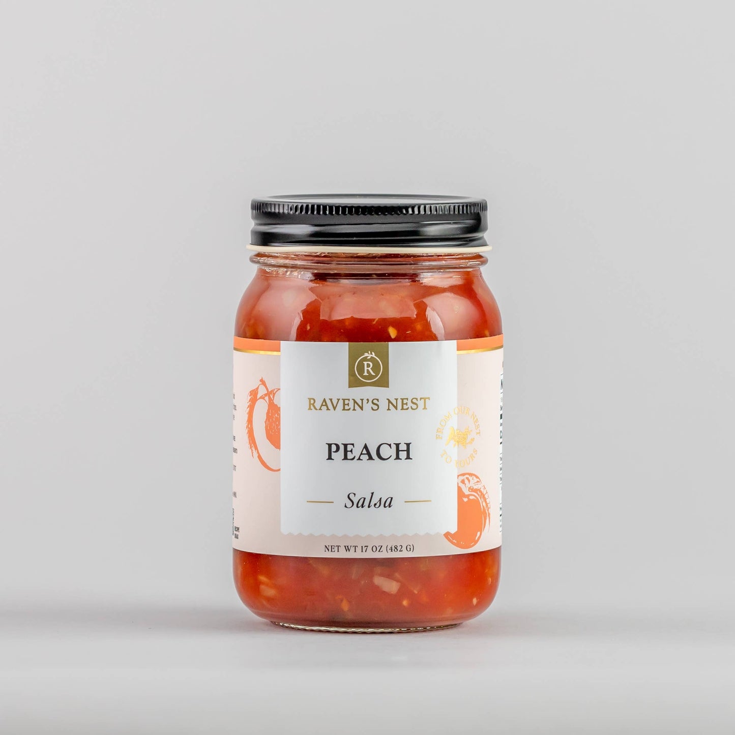 Raven's Nest Gourmet - Peach Salsa - 17 oz.