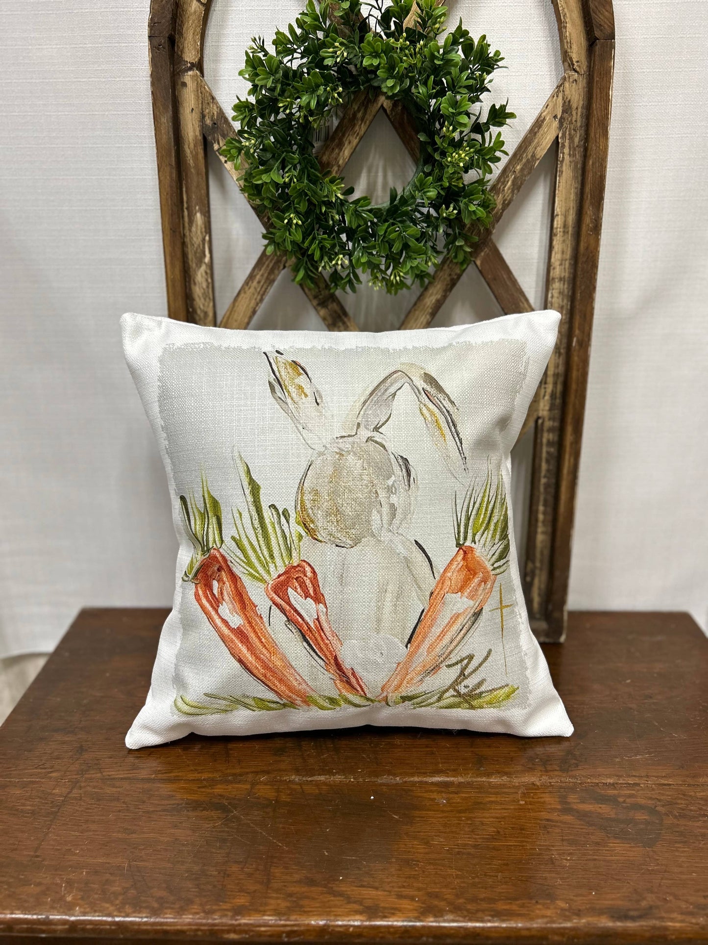 Southern Cotton Mill - GA Bunny with Carrots Pillow