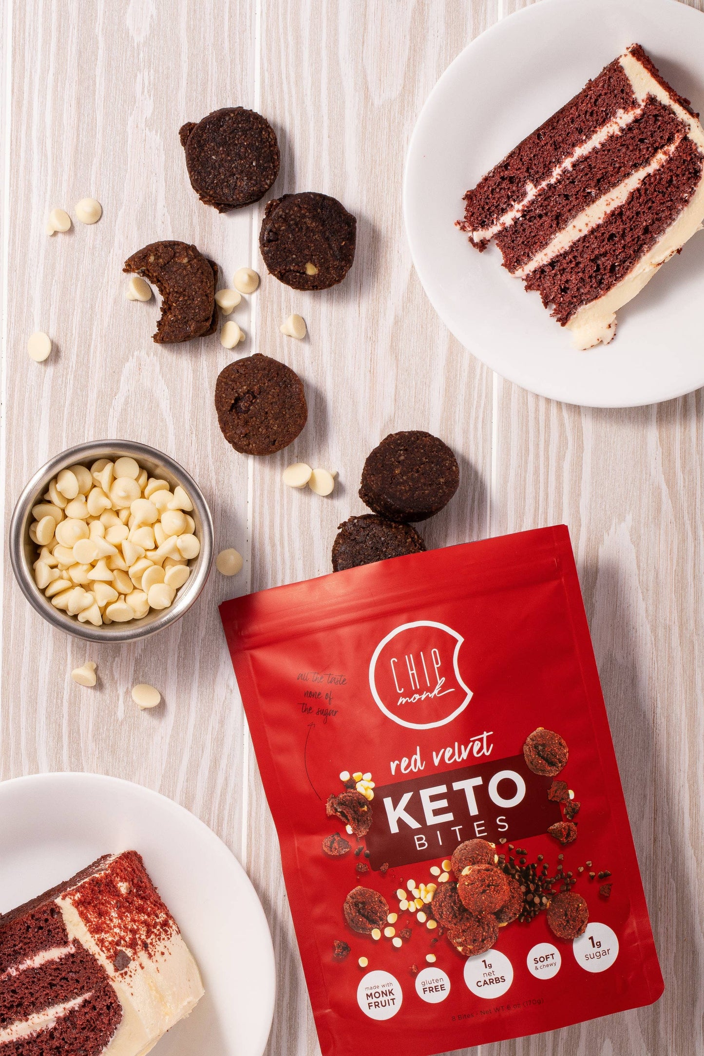 Red Velvet Keto Cookie Bites