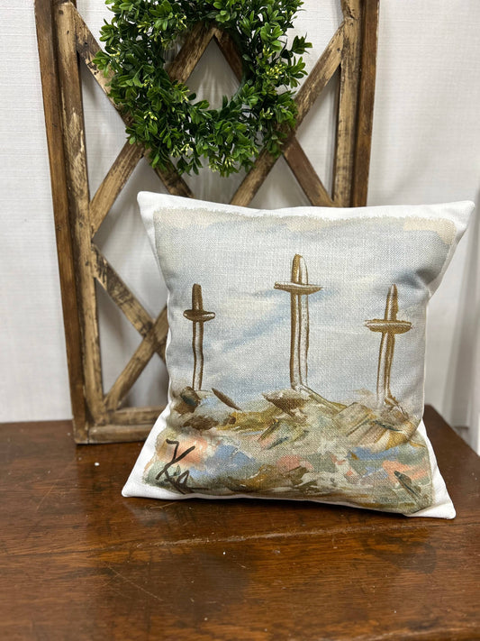 Southern Cotton Mill - GA 3 Old Crosses Pillow