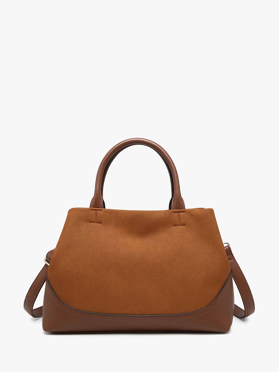 Jen & Co. - Ximena Faux Suede Satchel w/ Dual Handles | M2852
