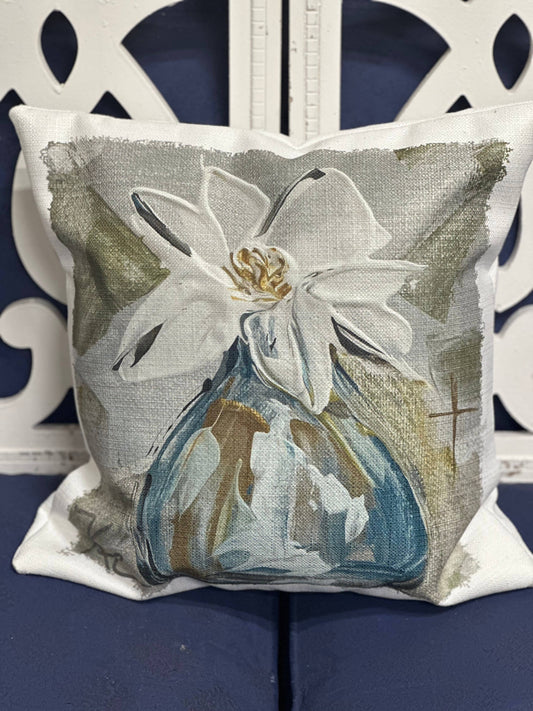 Kathy’s Blue Vase Pillow
