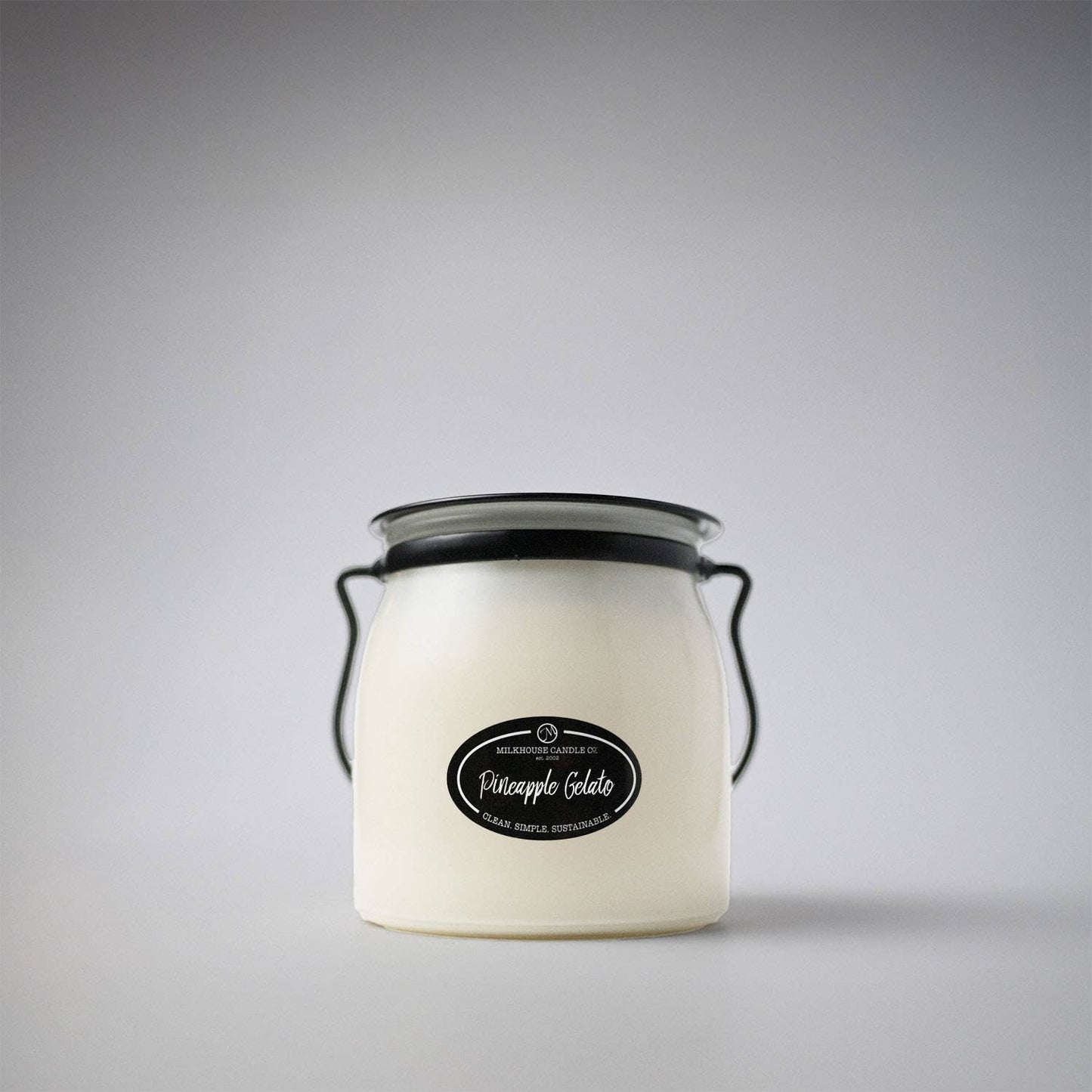 Milkhouse Candle Company - 16 oz Butter Jar Candle: Pineapple Gelato