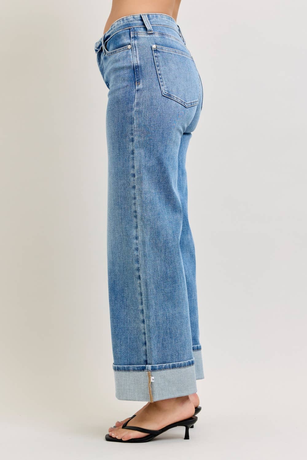 Judy Blue Jeans - MR Straight w/ Fold Over WB