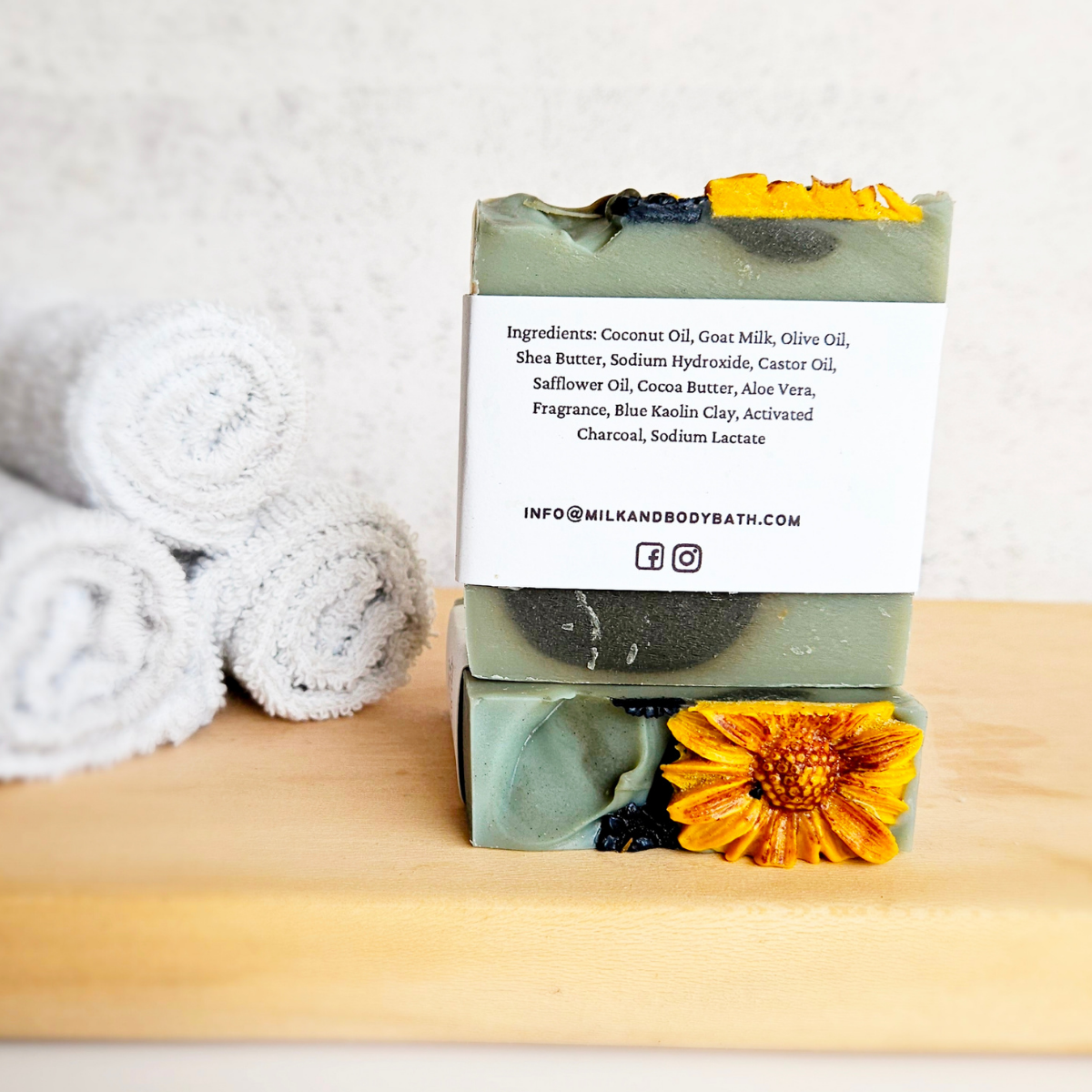 Golden Sunflower + Amber Goat Milk Soap