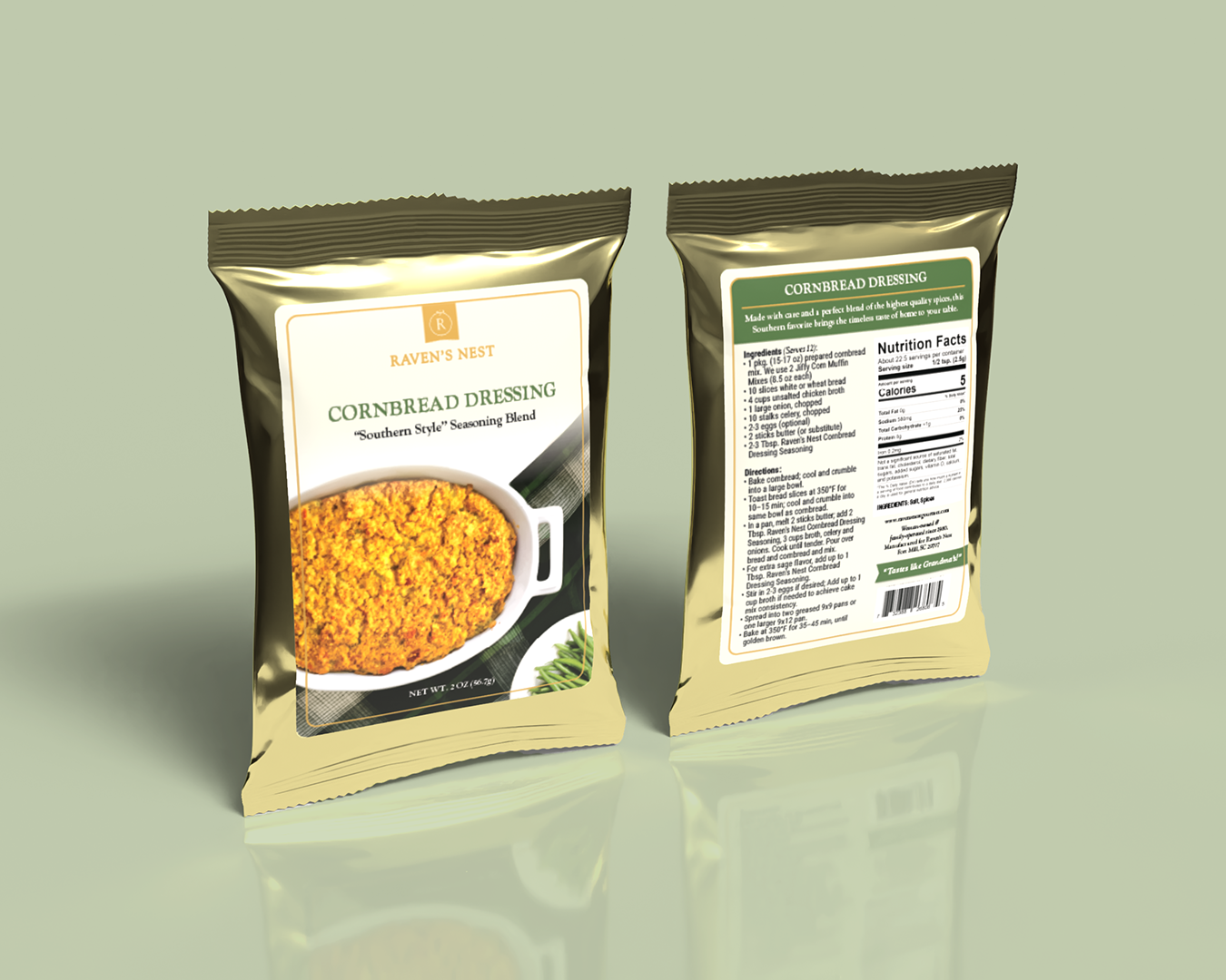 Raven's Nest Gourmet - Raven's Nest Cornbread Dressing Seasoning