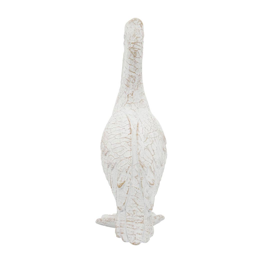 Sagebrook Home - Decorative Figurine - White Ceramic Standing Pelican, 14 in.
