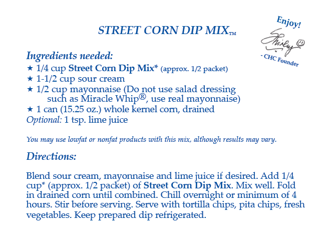Country Home Creations - Street Corn Dip Mix