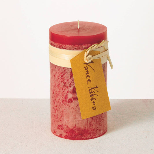 CRANBERRY TIMBER PILLAR CANDLE