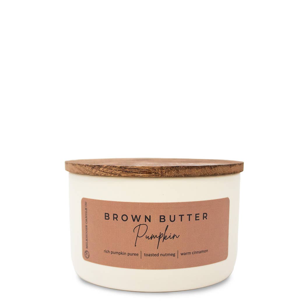 Milkhouse Candle Company - Brown Butter Pumpkin | Statement Candle