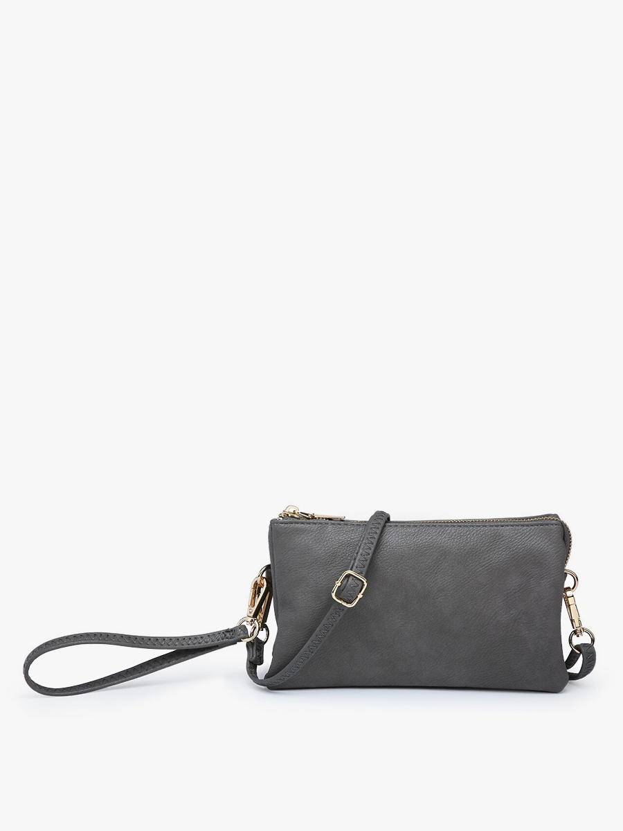Jen & Co. - Riley Monogrammable 3 Compartment Crossbody/Wristlet | M013