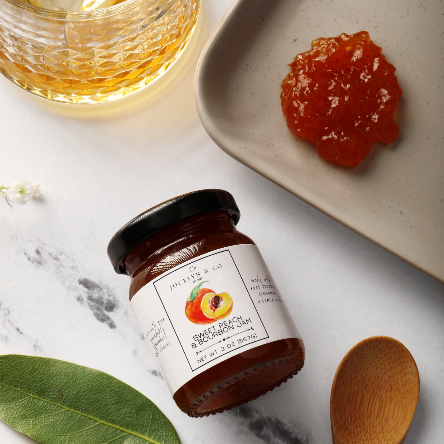 Sweet Peach & Bourbon Jam