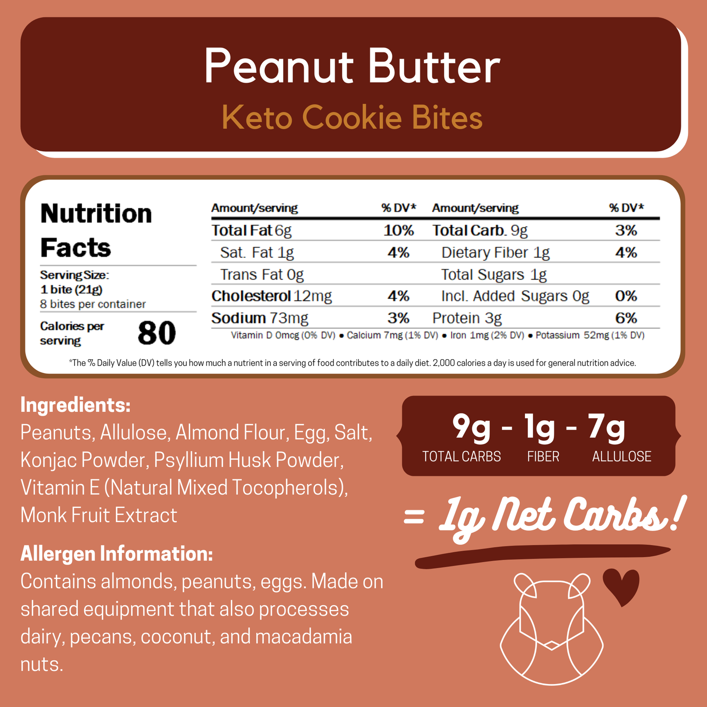 Peanut Butter Keto Cookie Bites