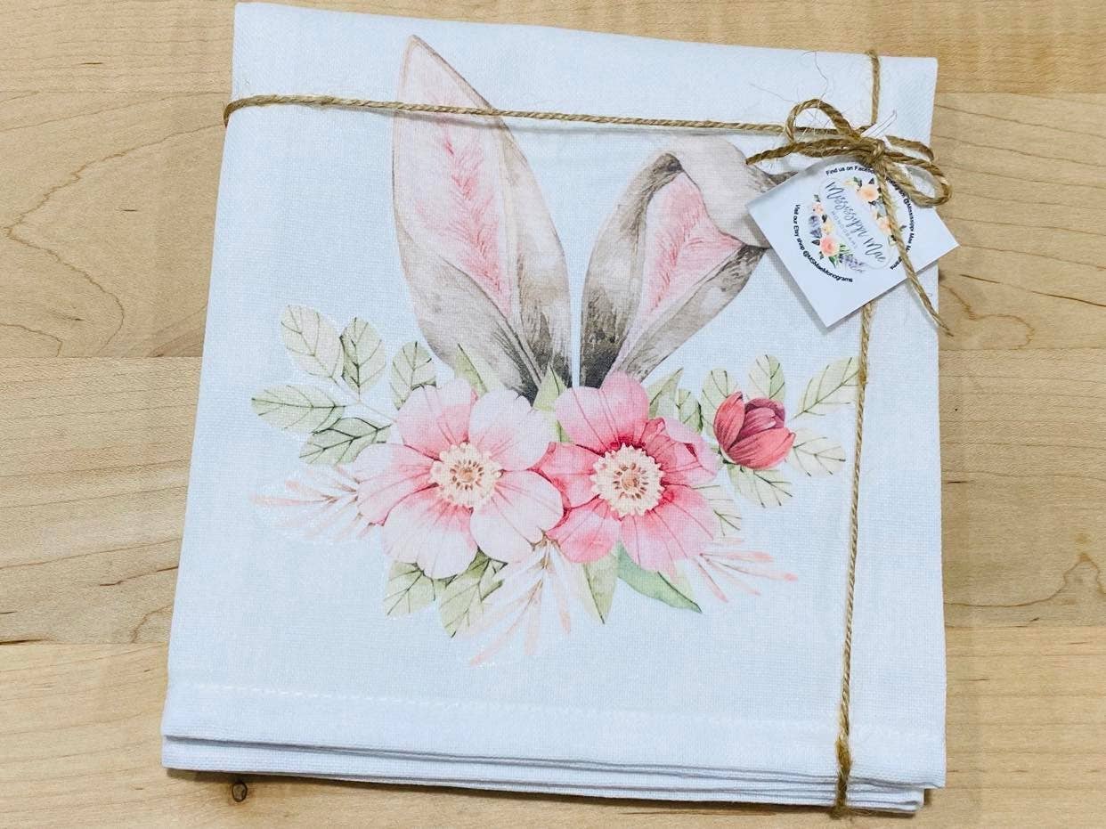 Floral Bunny Ears Towel