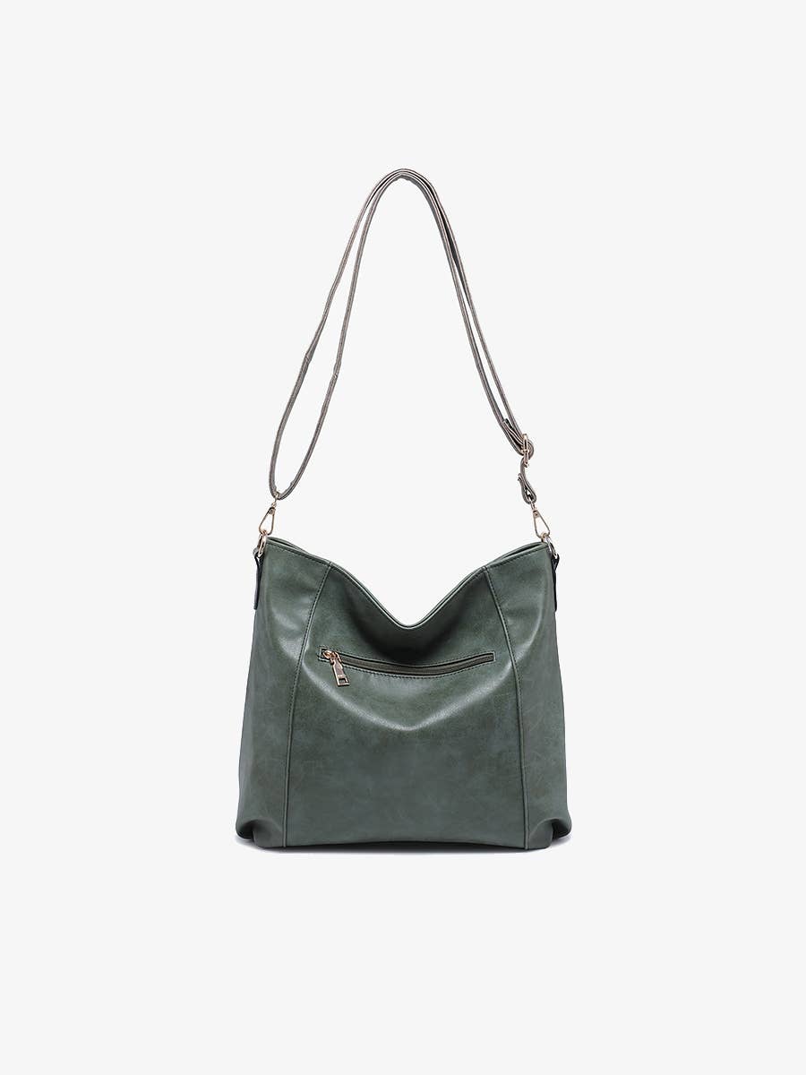Jen & Co. - Mina Distressed Hobo Bag | M2744