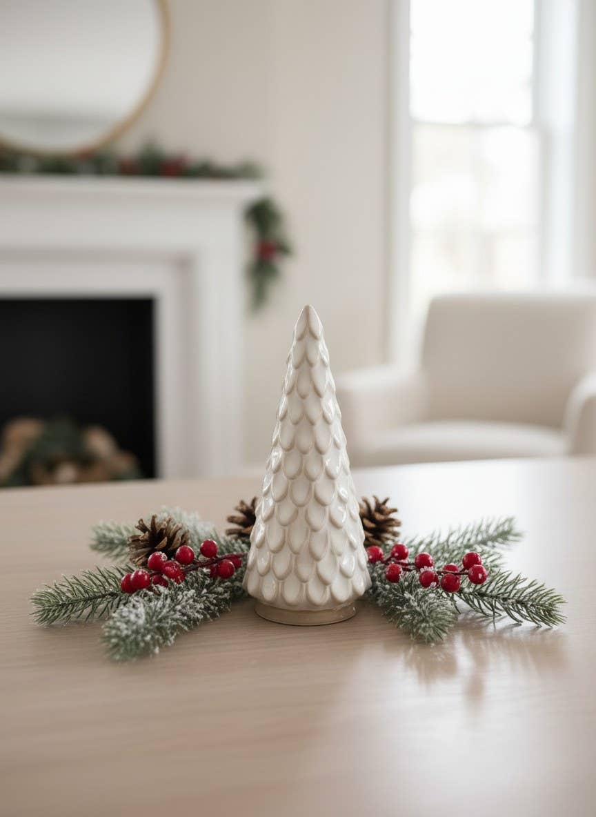 Large Ceramic Down Swept Tree