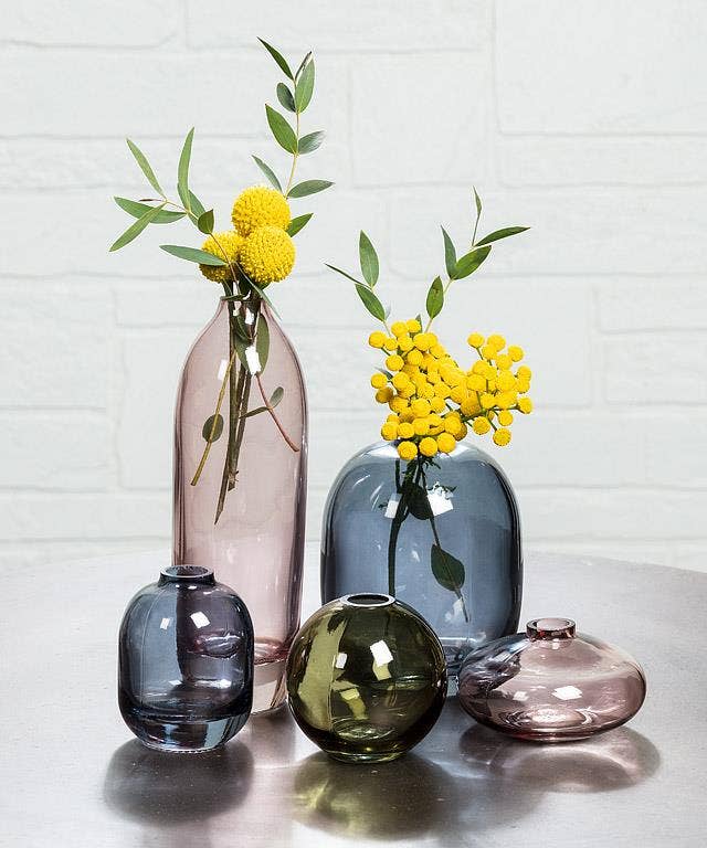 Small Bud Vase-Dark Blue-3 Assorted-3"H