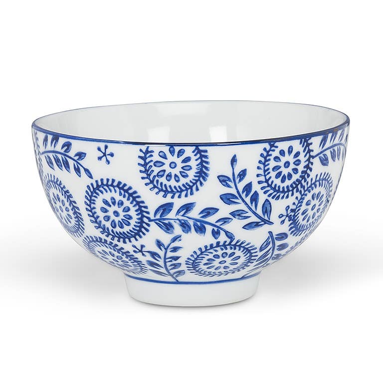 Blue/White Rice Bowl-6Asst-4"D-1469