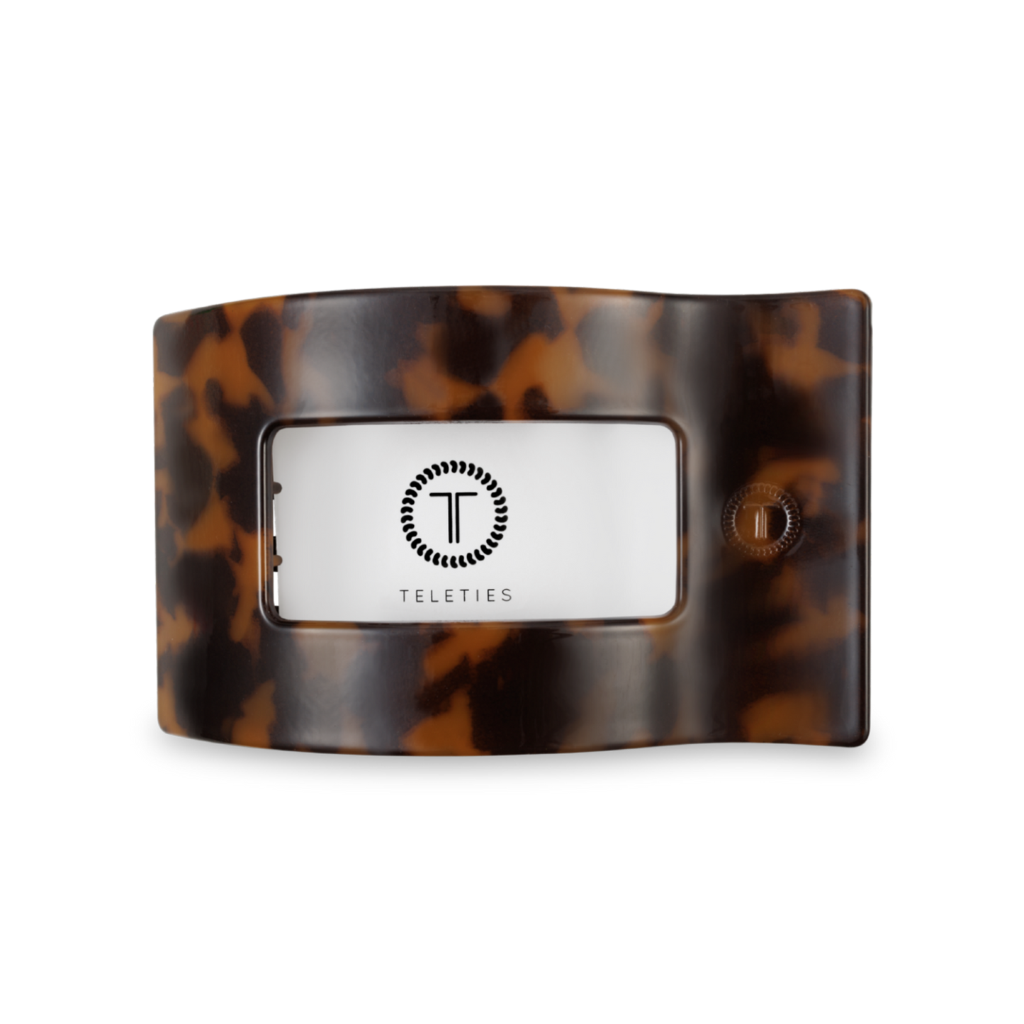 Flat Rectangle Hair Clip | Tortoise