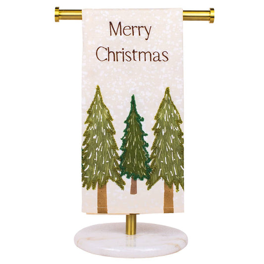 Grayson Farms Hand Towel   Cream/Green   20x28