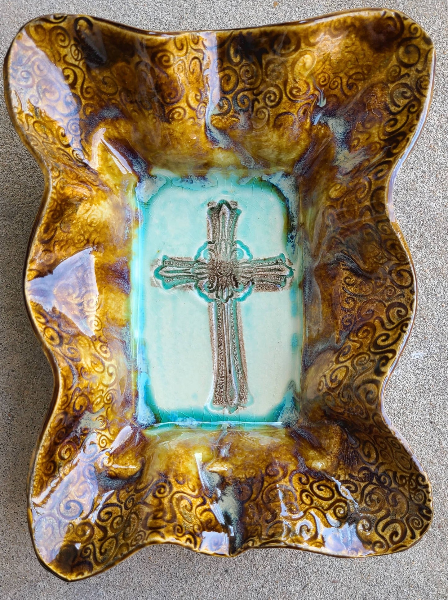 Friendship Bowl (Turquoise Cross Imbed)