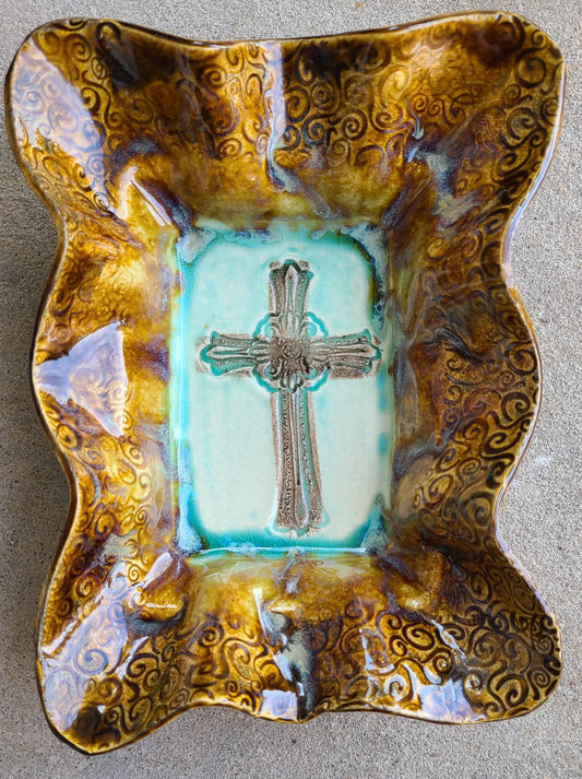 Friendship Bowl (Turquoise Cross Imbed)