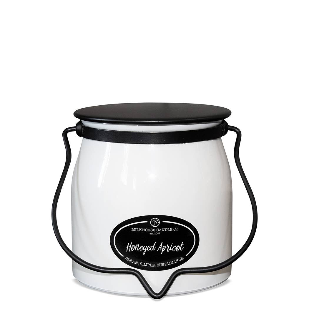 Milkhouse Candle Company - 16 oz Butter Jar Candle: Honeyed Apricot