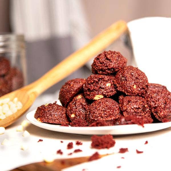 Red Velvet Keto Cookie Bites