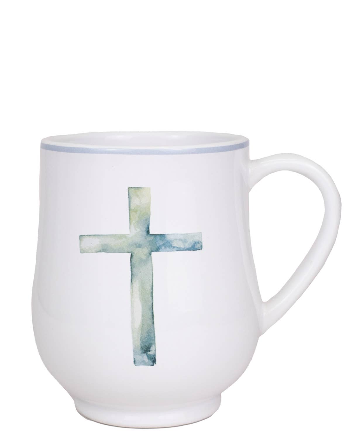 The Royal Standard - Watercolor Cross Mug   White/Ice   18oz
