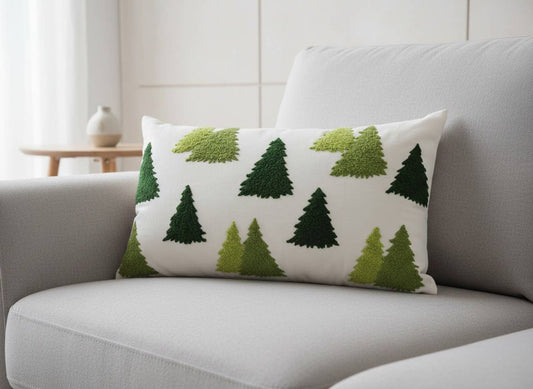 Multi-Colored Tree Accent Pillow