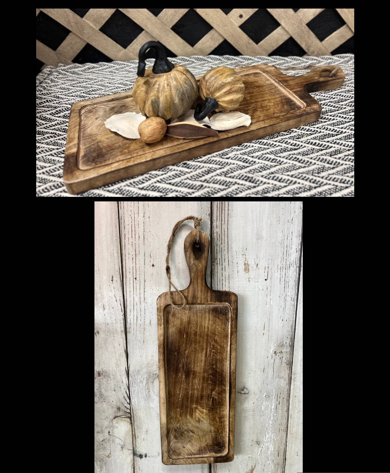 Dark Wood Chopping Tray