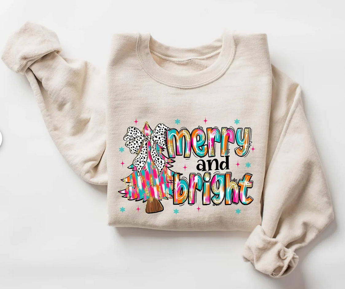 Trendy Chic Apparel LLC - Merry & Bright Sweatshirts & T-Shirts