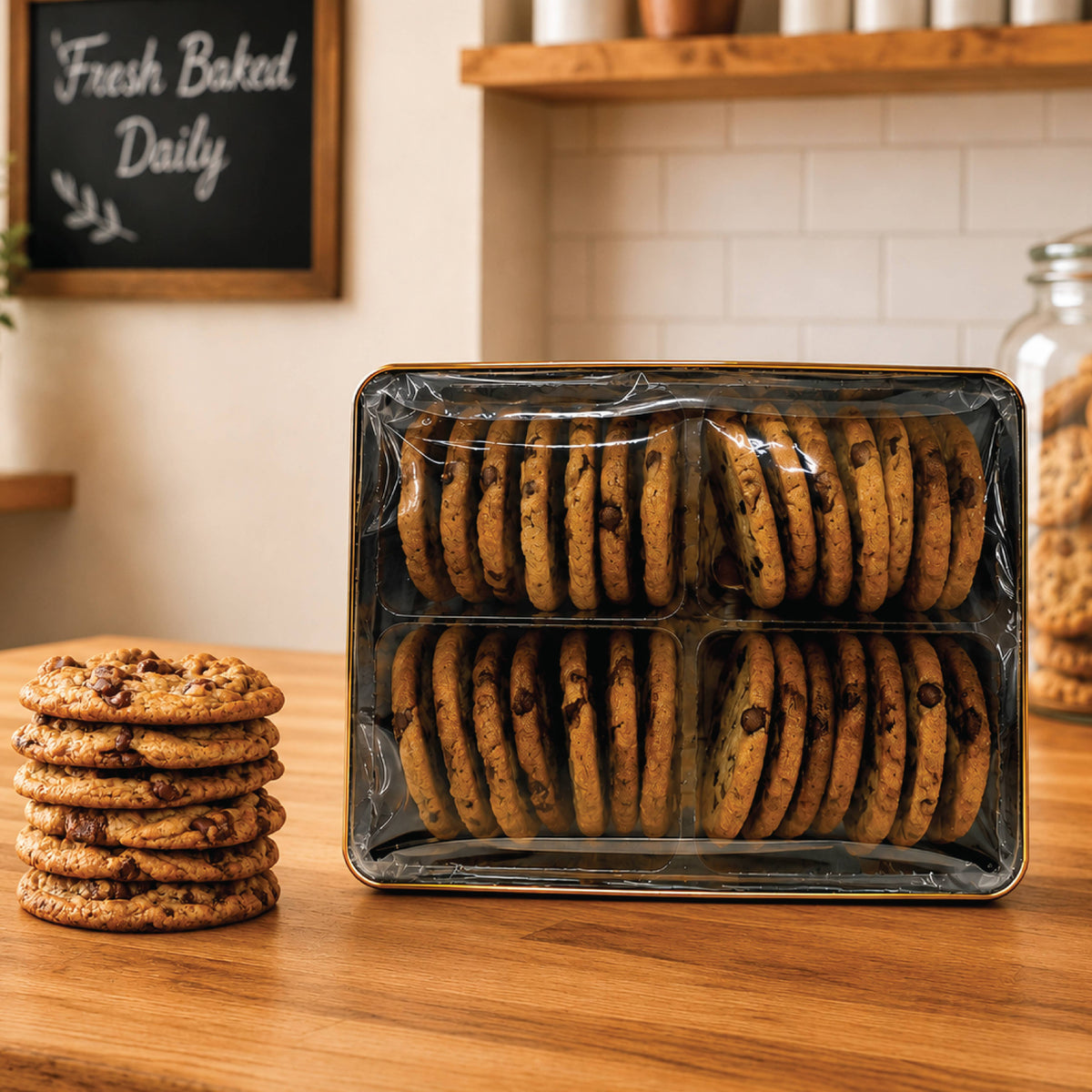 Oh, Sugar! - Holiday Cookie Tin - Brown Butter Chocolate Chip Cookies
