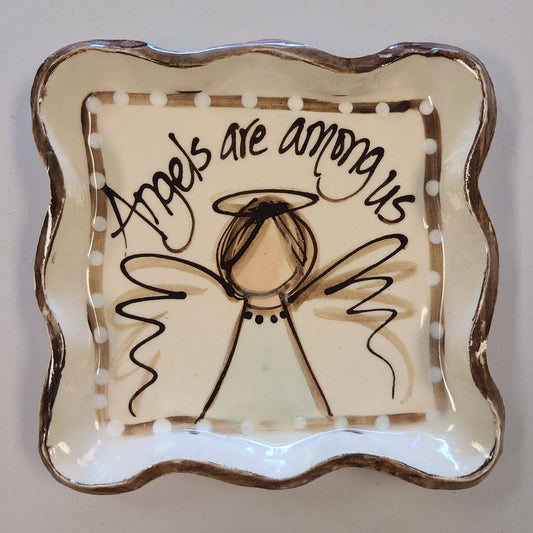 Angels Among Us - Candle Plate
