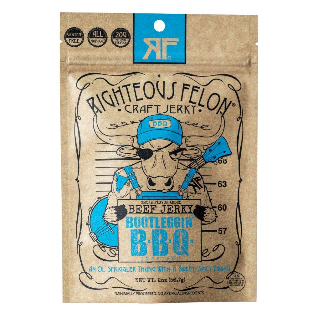 Bootleggin' Baby Blues BBQ Beef Jerky 2oz