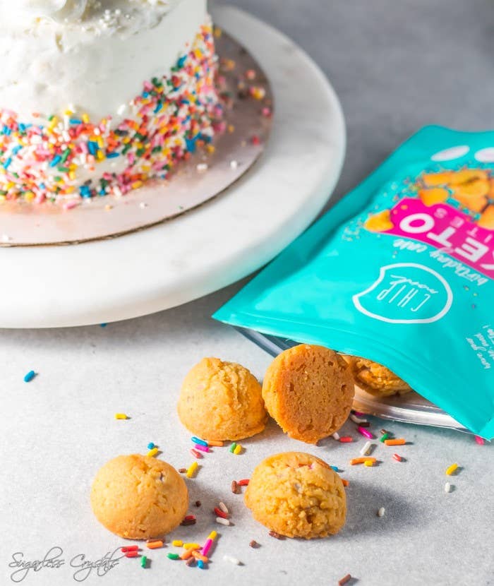 Birthday Cake Keto Cookie Bites