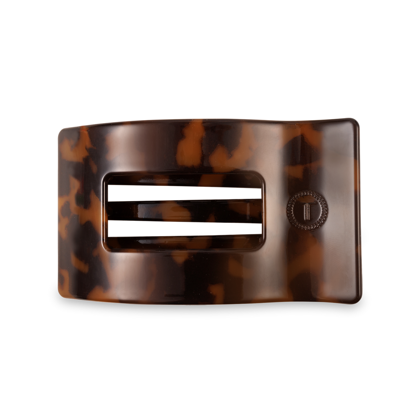 Flat Rectangle Hair Clip | Tortoise