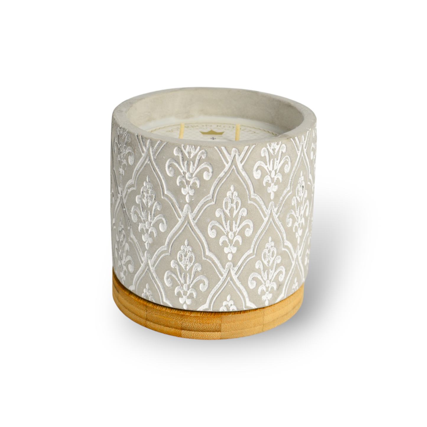Bourbon Royalty Candle Company - 16 Ounce Damask Stone
