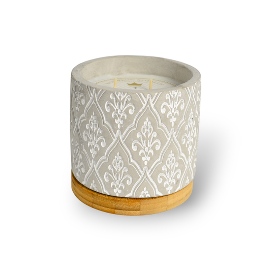 Bourbon Royalty Candle Company - 16 Ounce Damask Stone