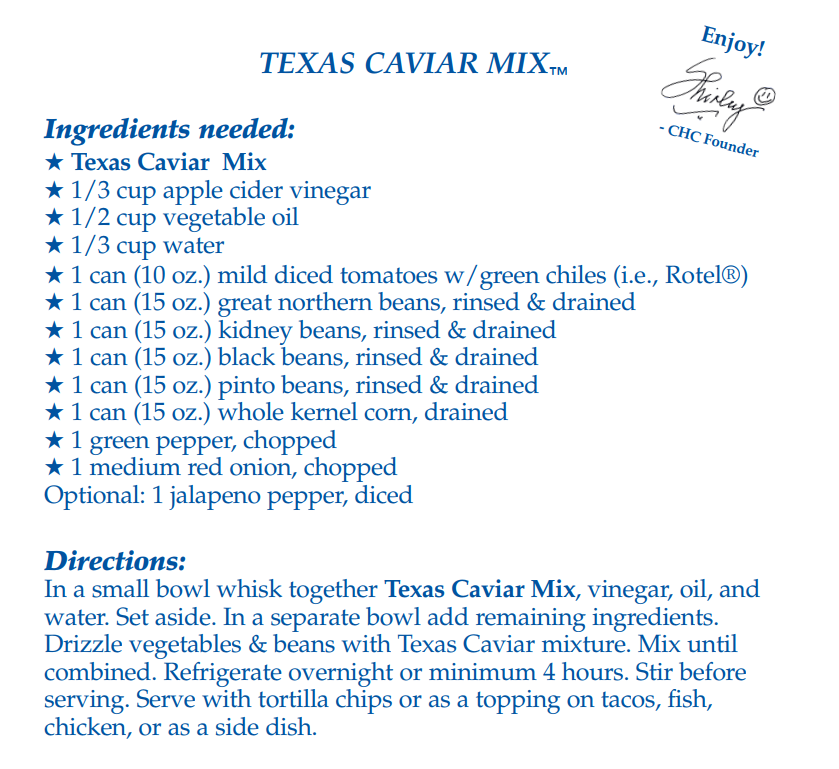 Country Home Creations - Texas Caviar Mix